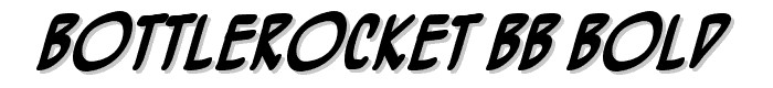 BottleRocket BB Bold font